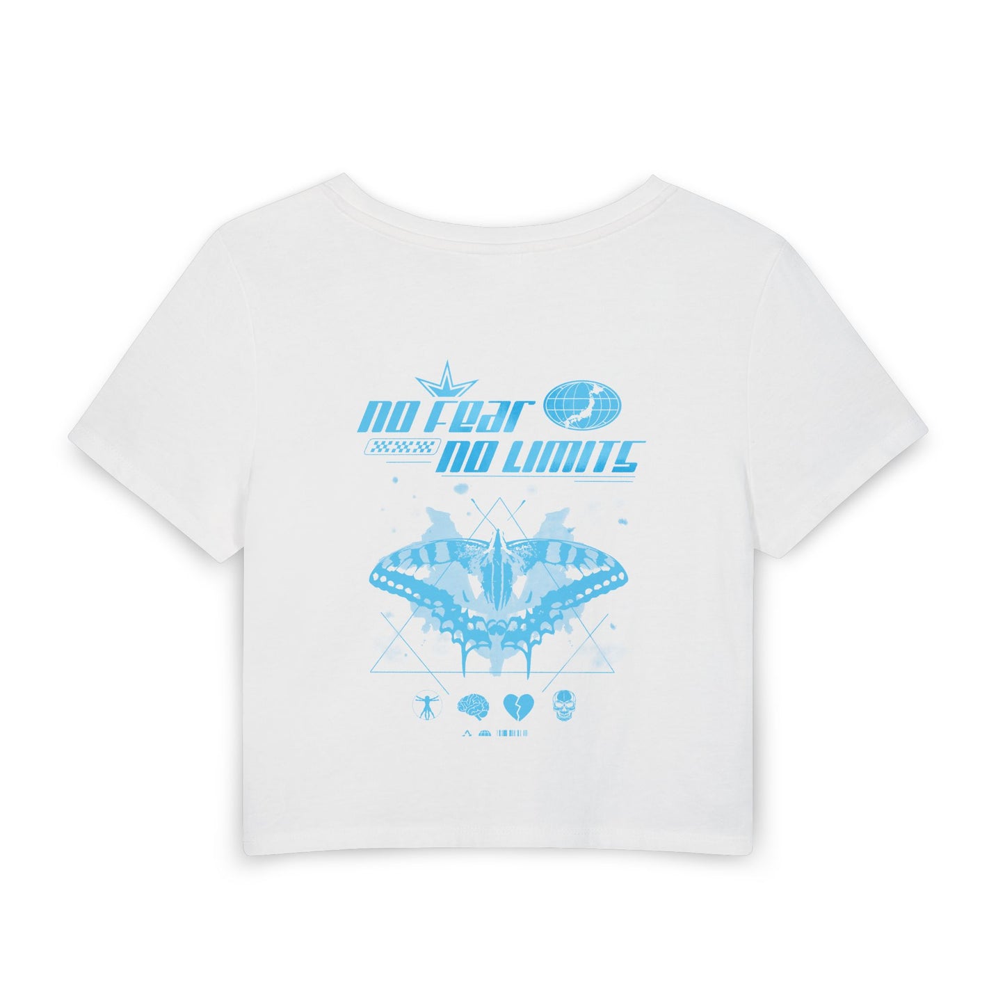 Futuristic Moth Graphic Baby Tee
