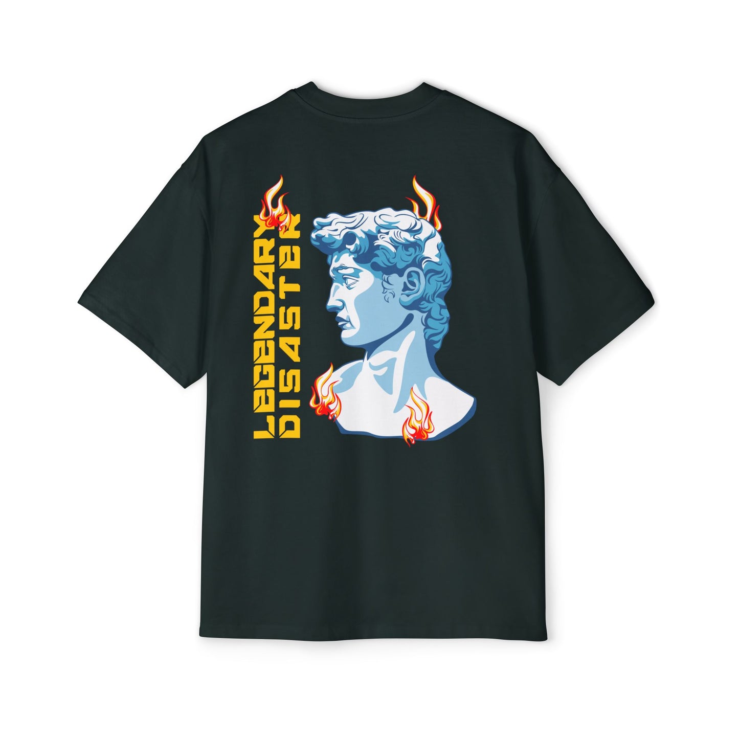 Retro Statue Graphic Men's Oversized T‑Shirt