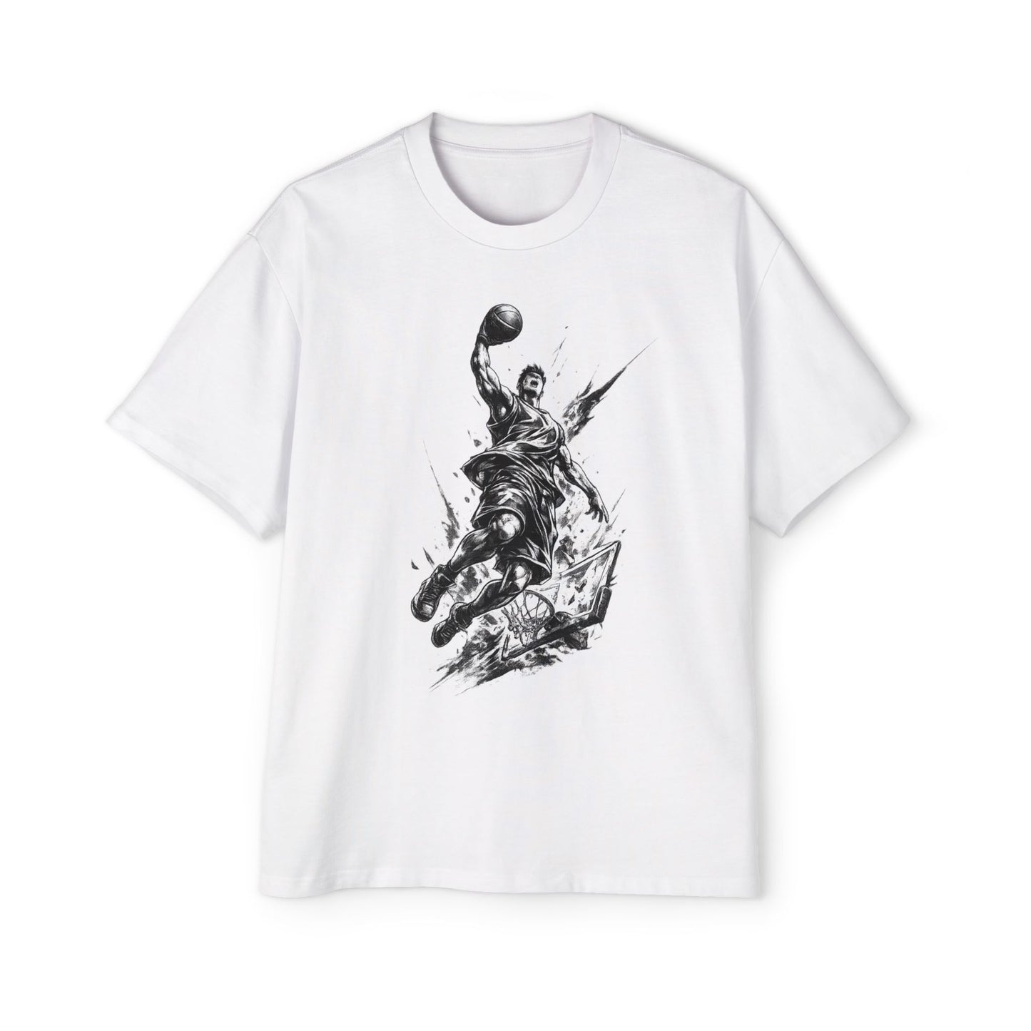 Basketball Jam Sketch Oversized Tee