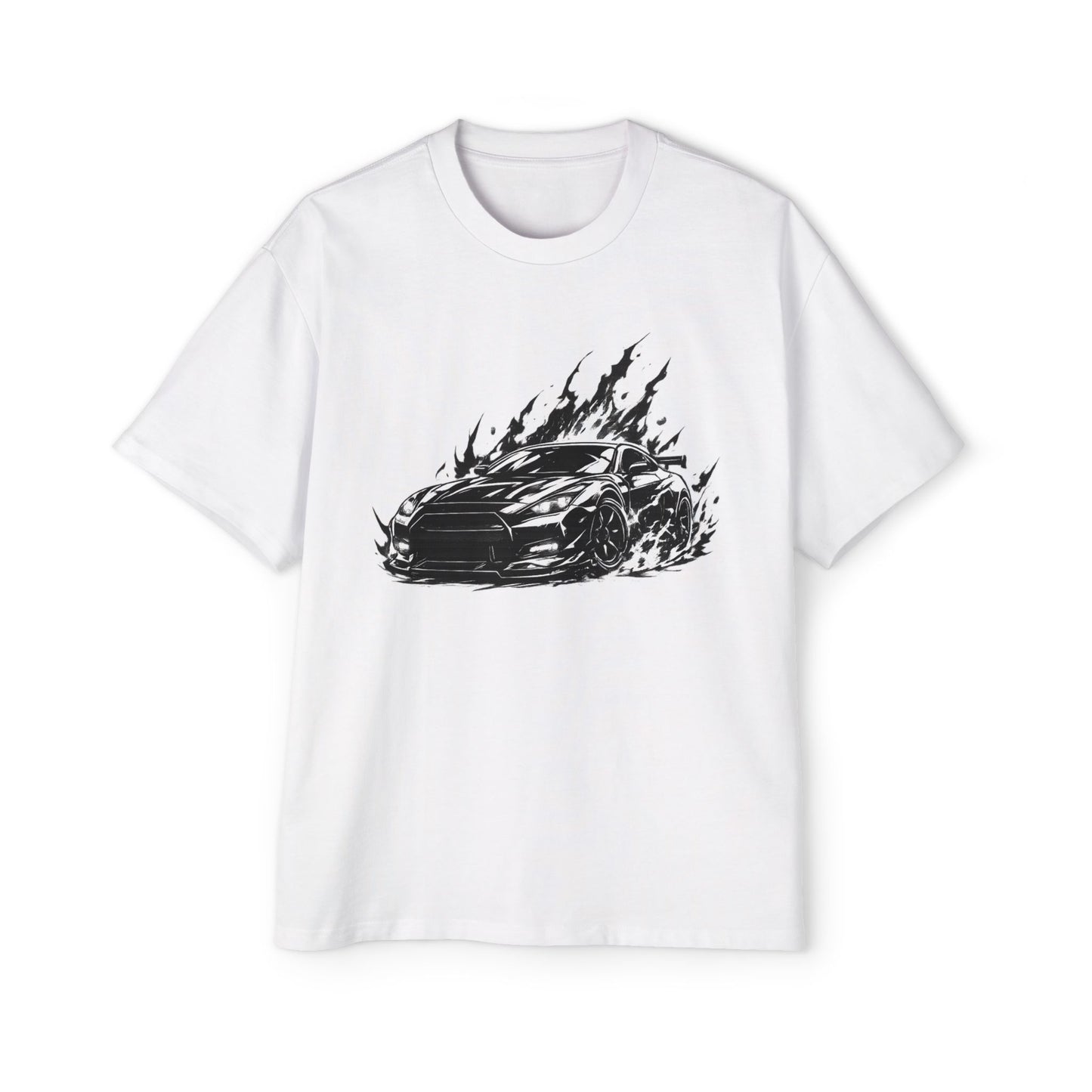Flaming Sports Car Tee