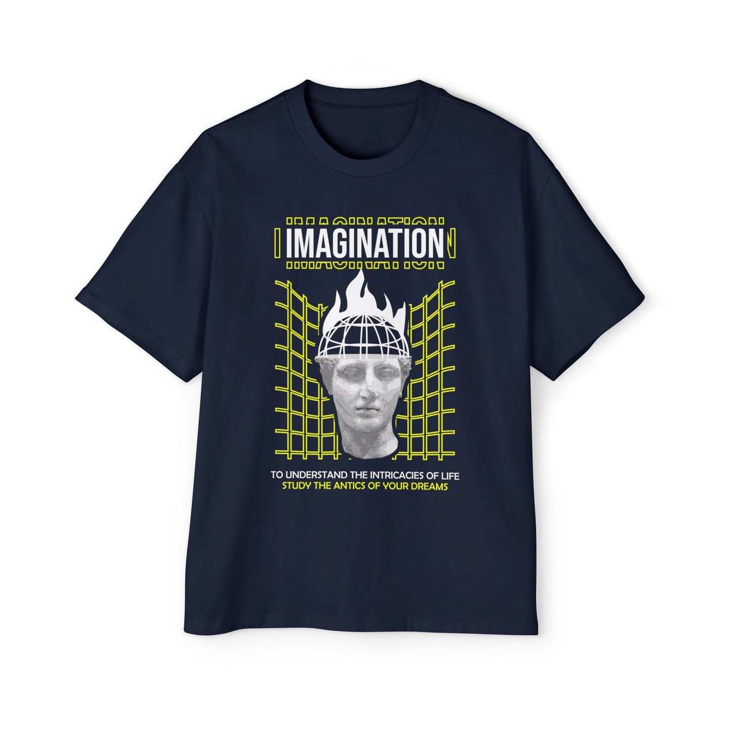Retro Futuristic Sculpture Head T‑Shirt
