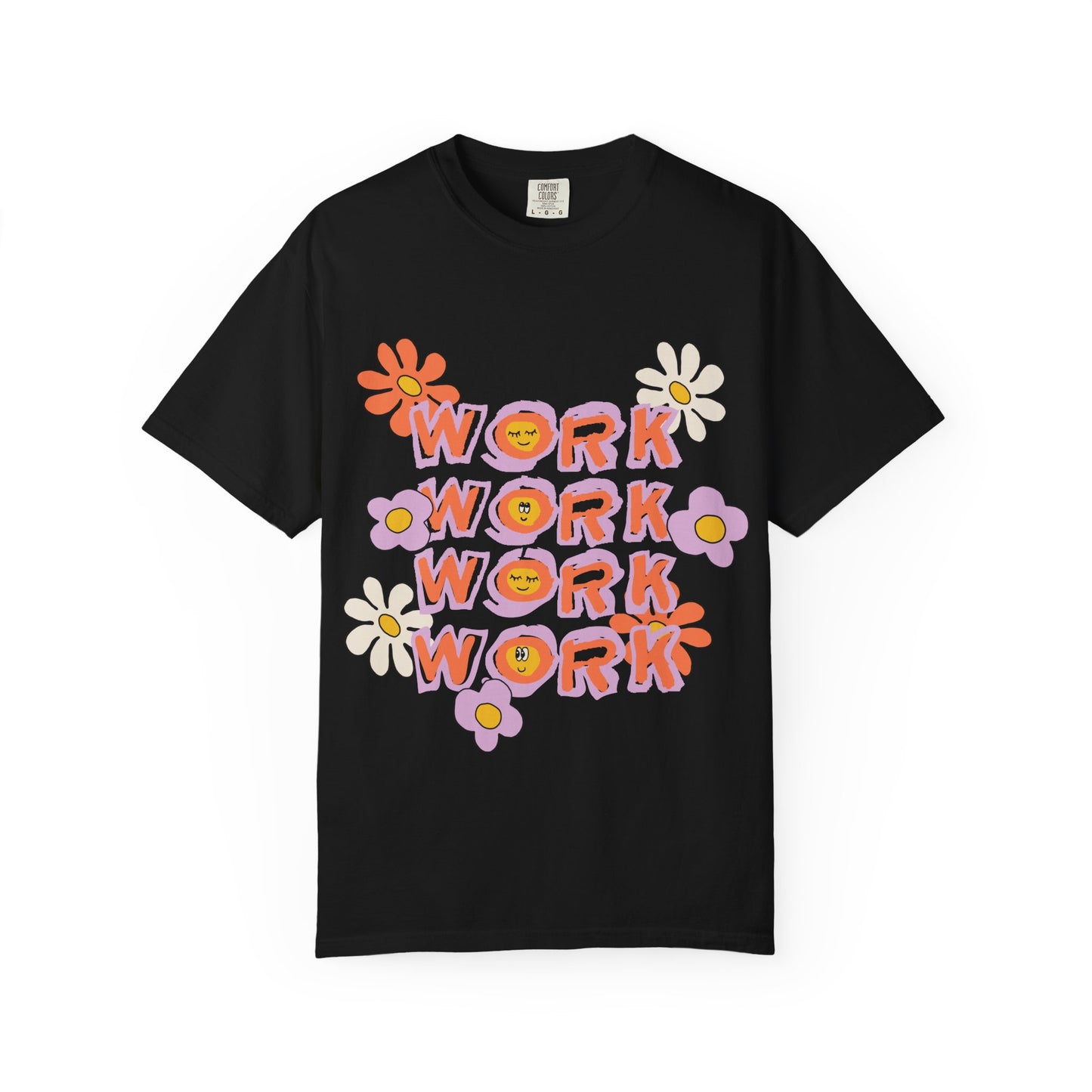 Work Work Floral T-Shirt — Retro Daisy Graphic Tee