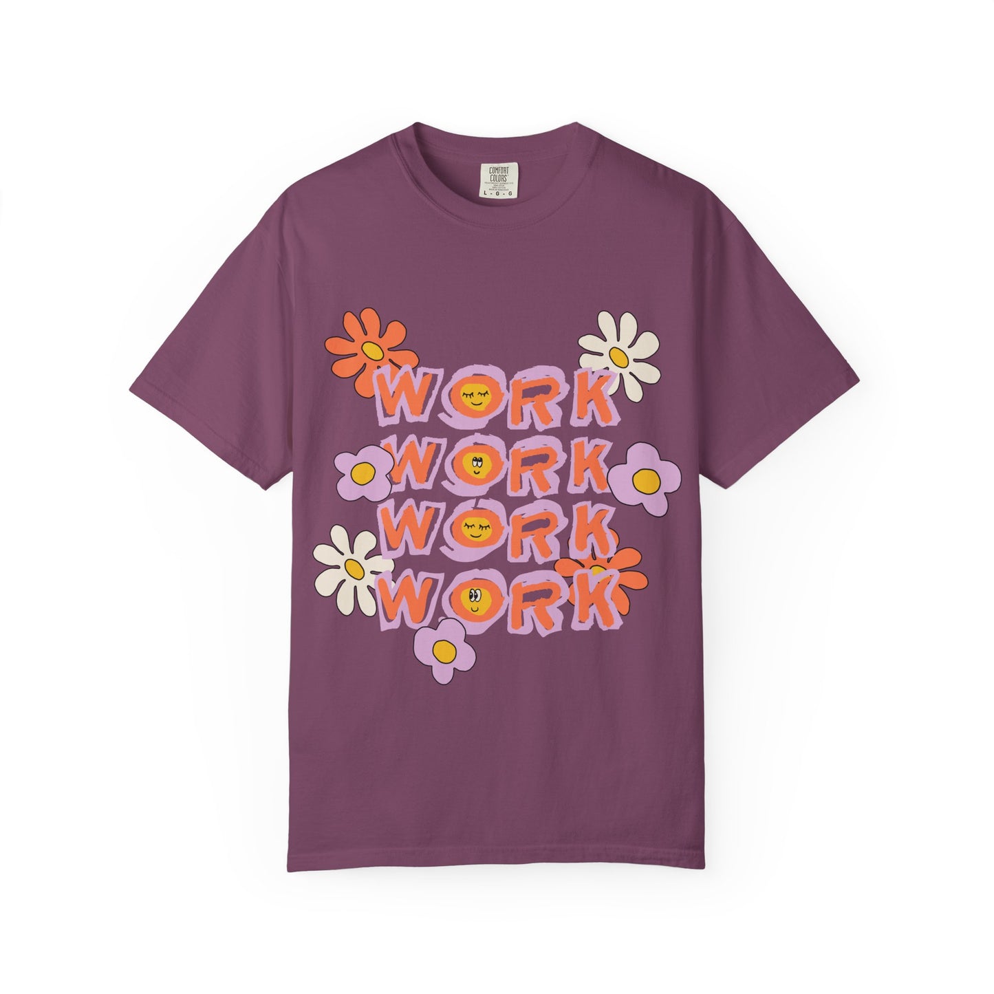Work Work Floral T-Shirt — Retro Daisy Graphic Tee