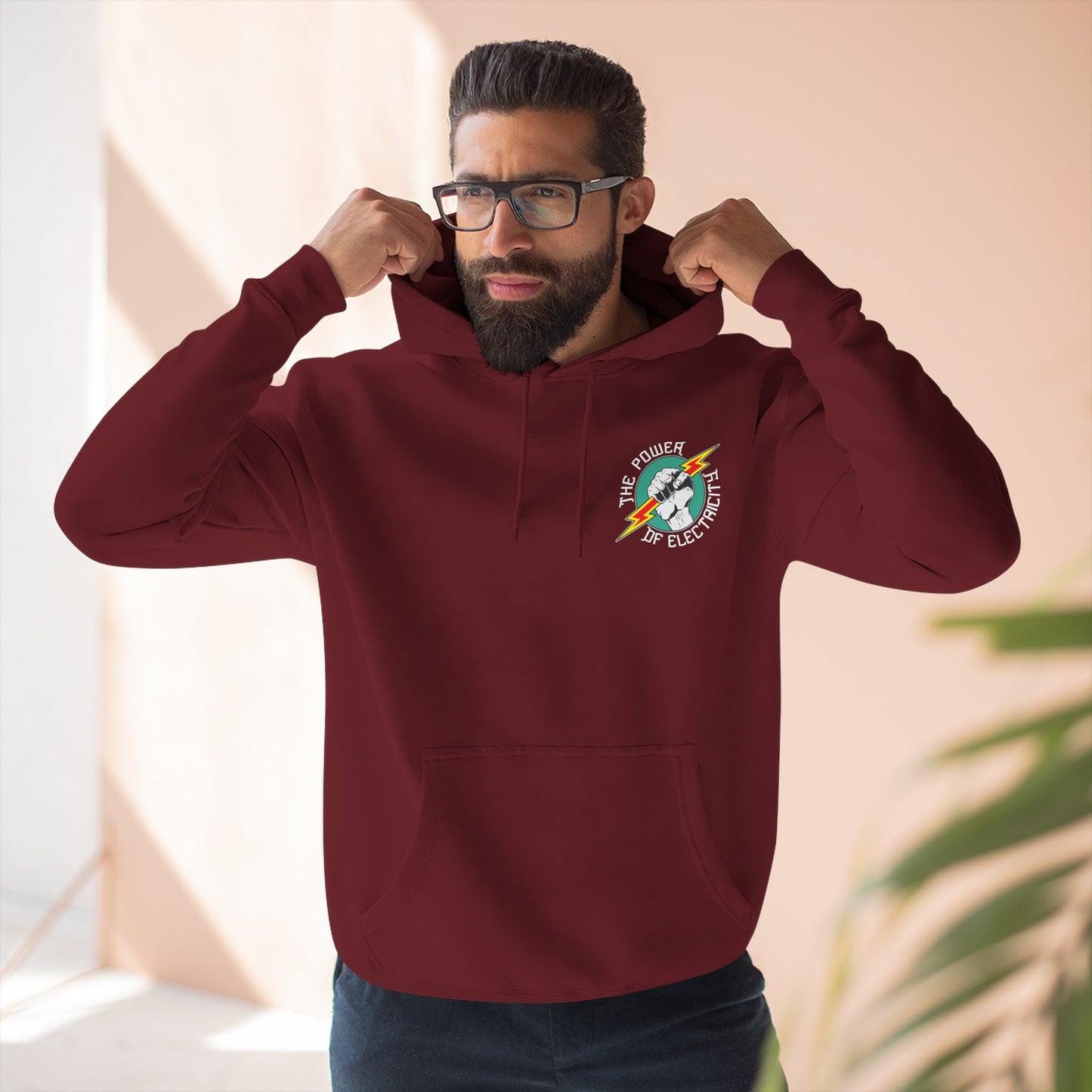 Electric Fist Retro Hoodie