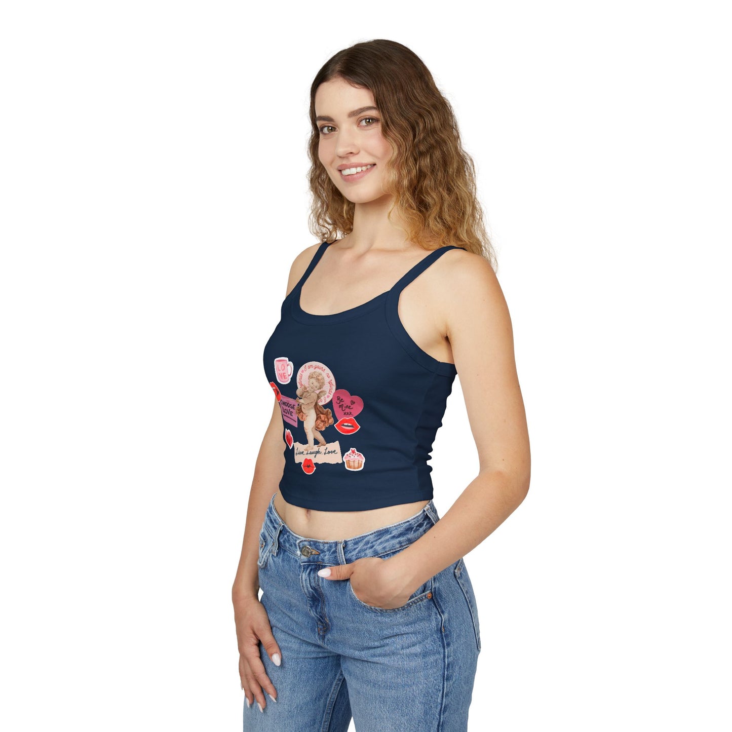Valentine Cherub Collage Tank Top