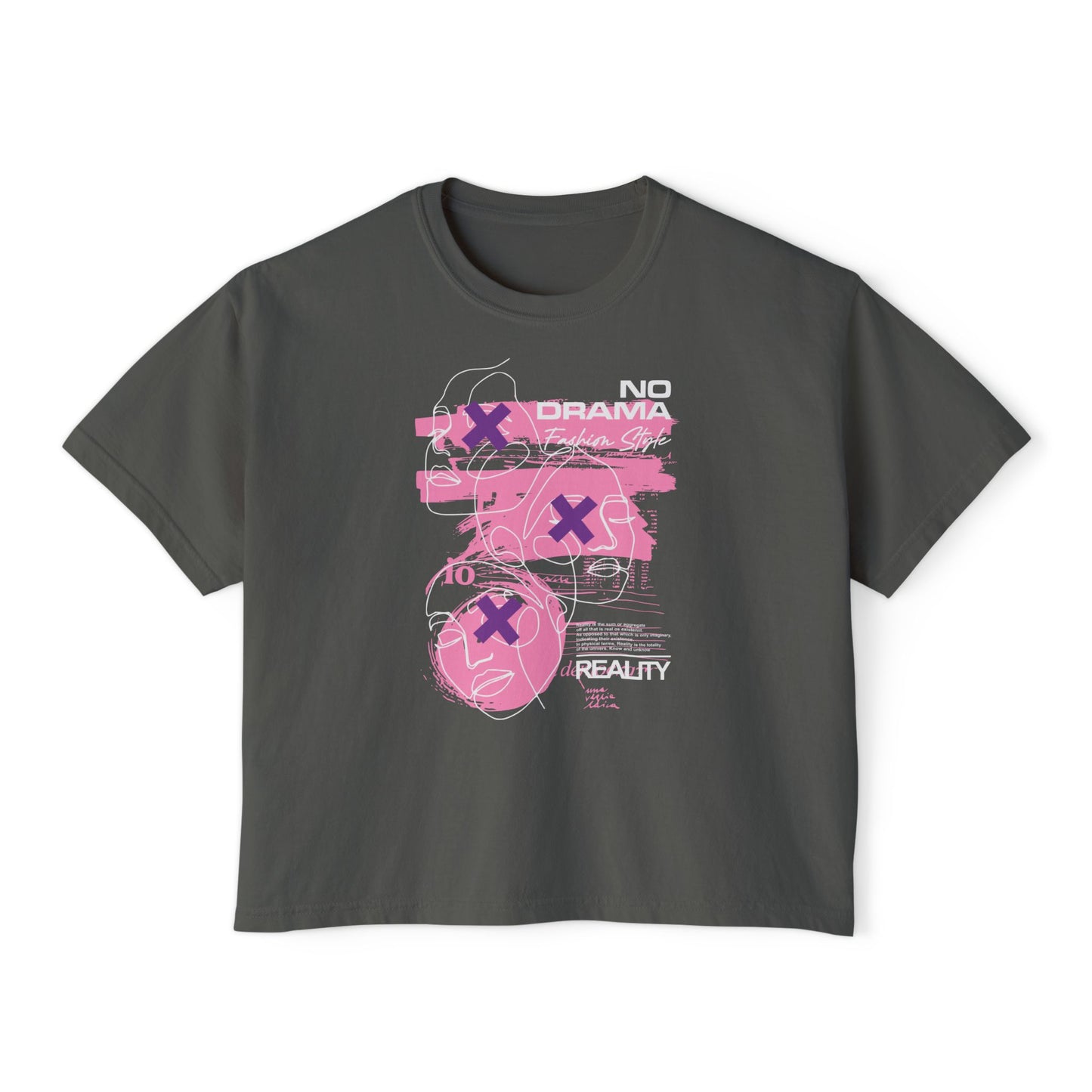 Pink Retro Graphic Boxy T-Shirt