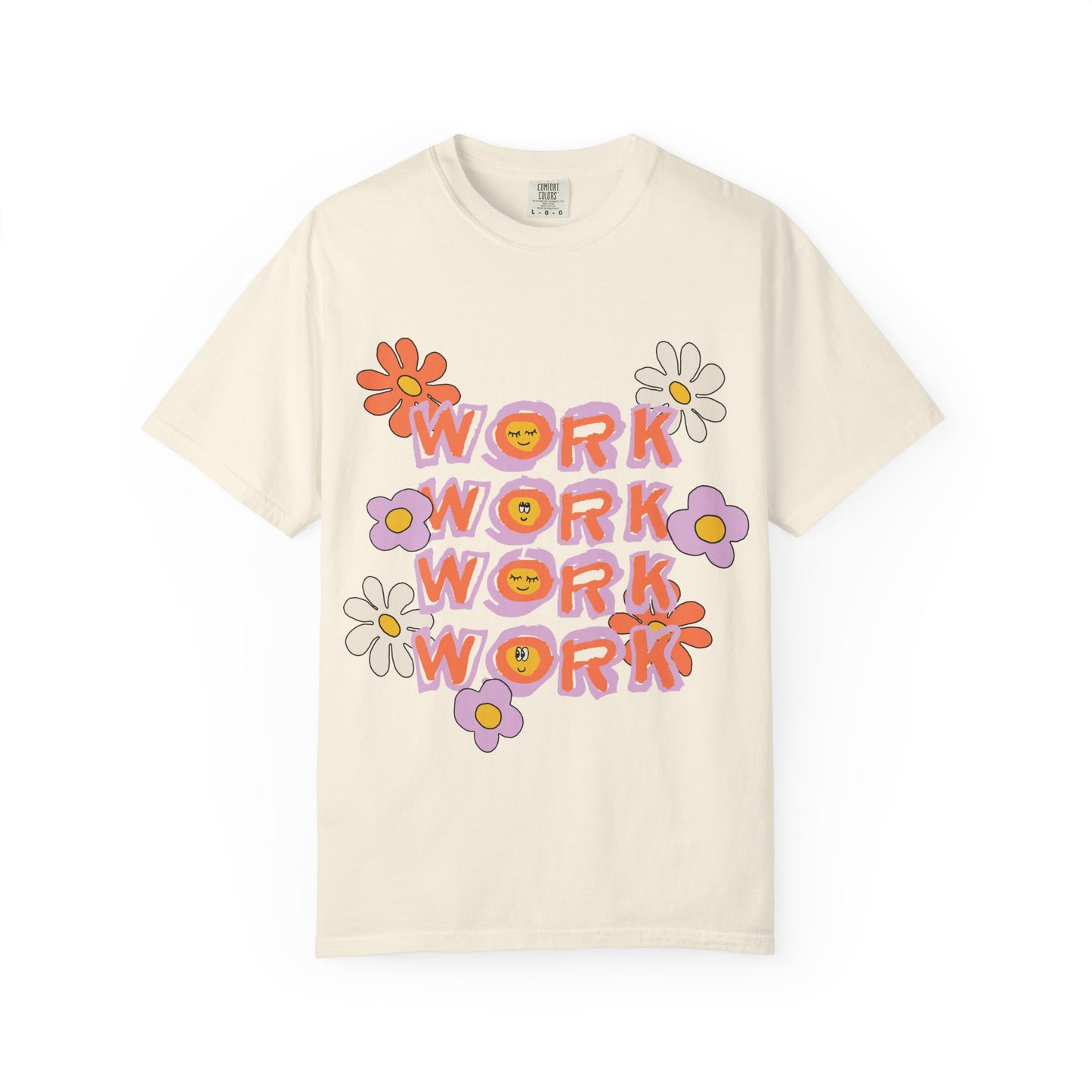Work Work Floral T-Shirt — Retro Daisy Graphic Tee