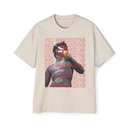 Vintage Anti-Smoking Oversized Shirt
