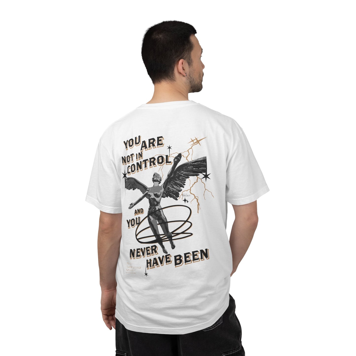 Winged Figure Graphic T-Shirt