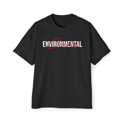 Red Statue Globe Graphic Tee