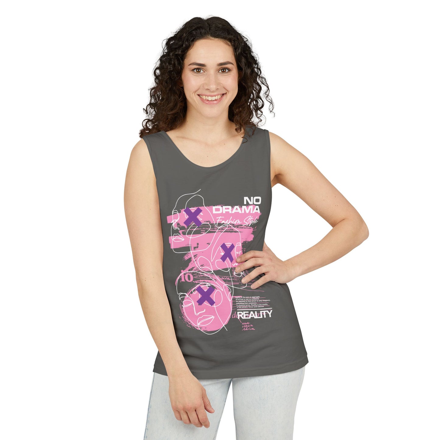 Pink Graphic Tank Top