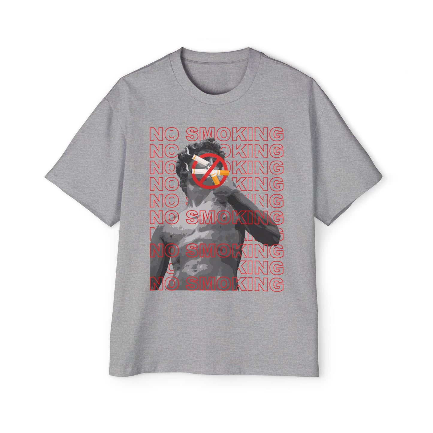 Vintage Anti-Smoking Oversized Shirt
