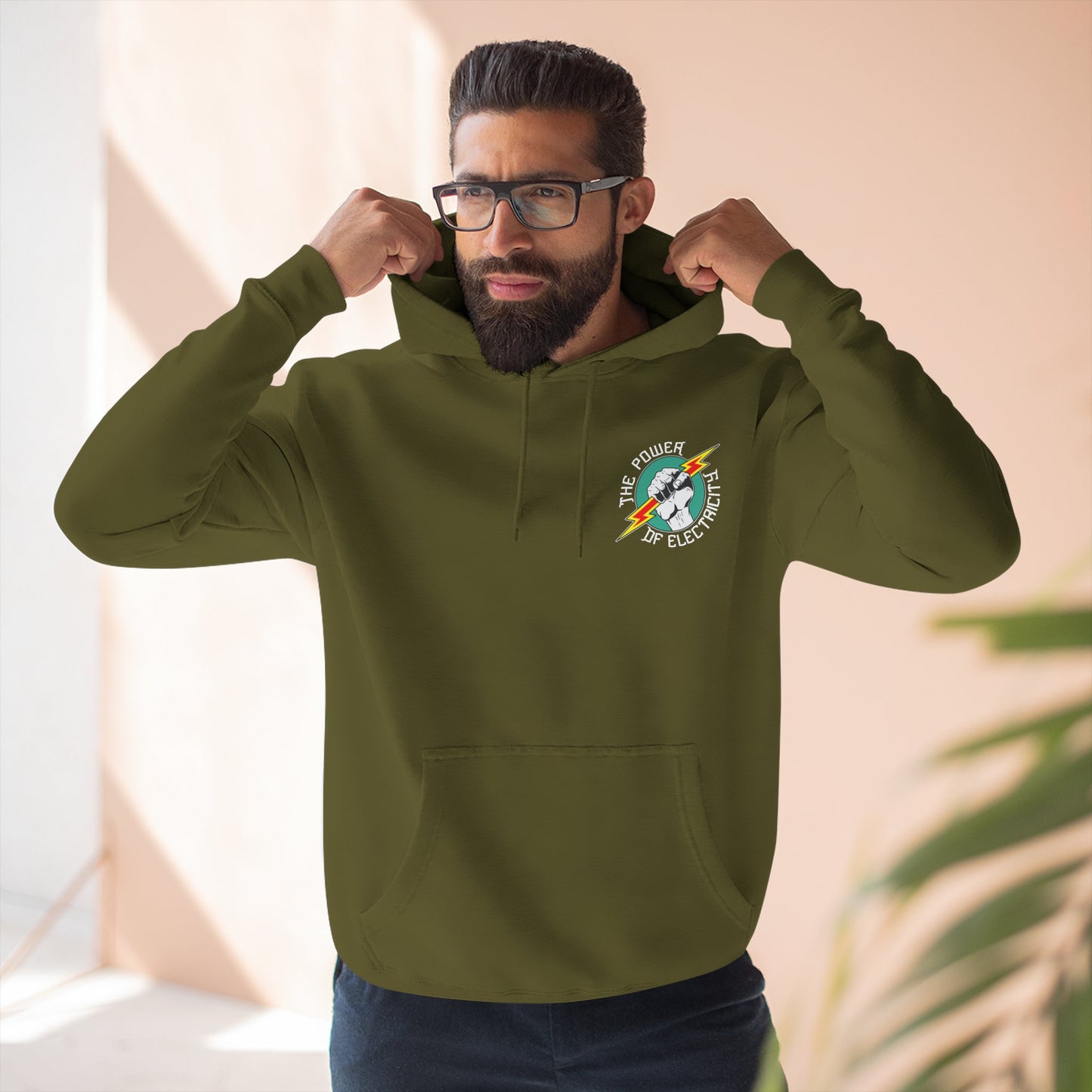 Electric Fist Retro Hoodie