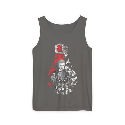Guitar Lighthouse Graphic Tank Top — Vintage Coastal Music Art
