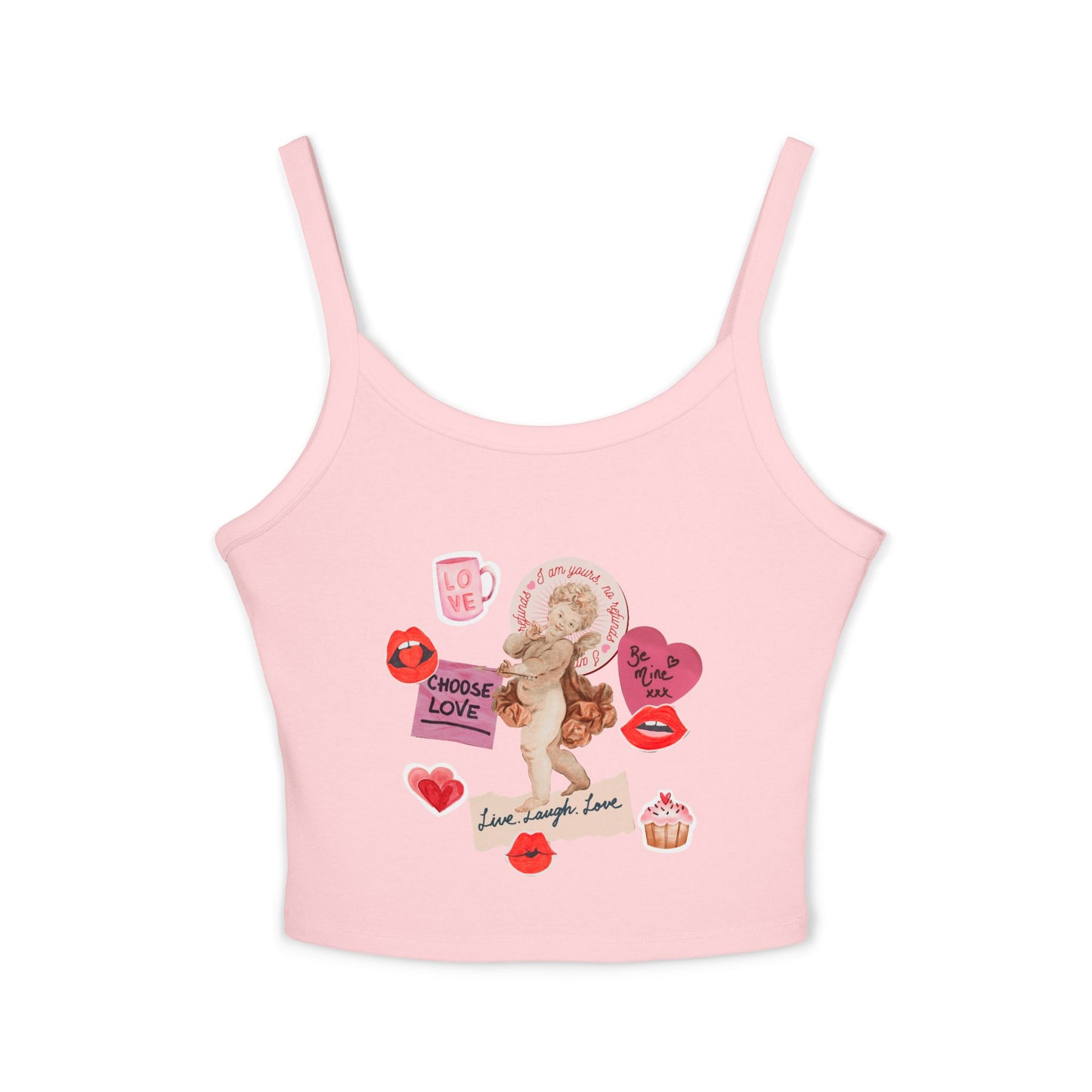 Valentine Cherub Collage Tank Top