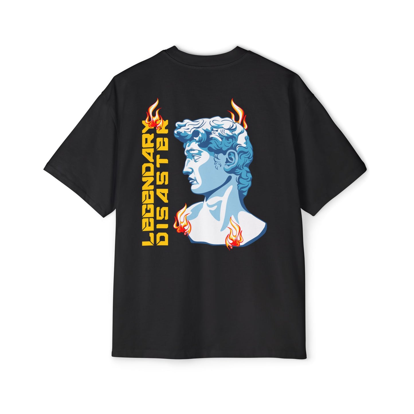 Retro Statue Graphic Men's Oversized T‑Shirt