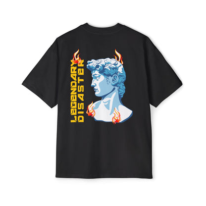 Retro Statue Graphic Men's Oversized T‑Shirt