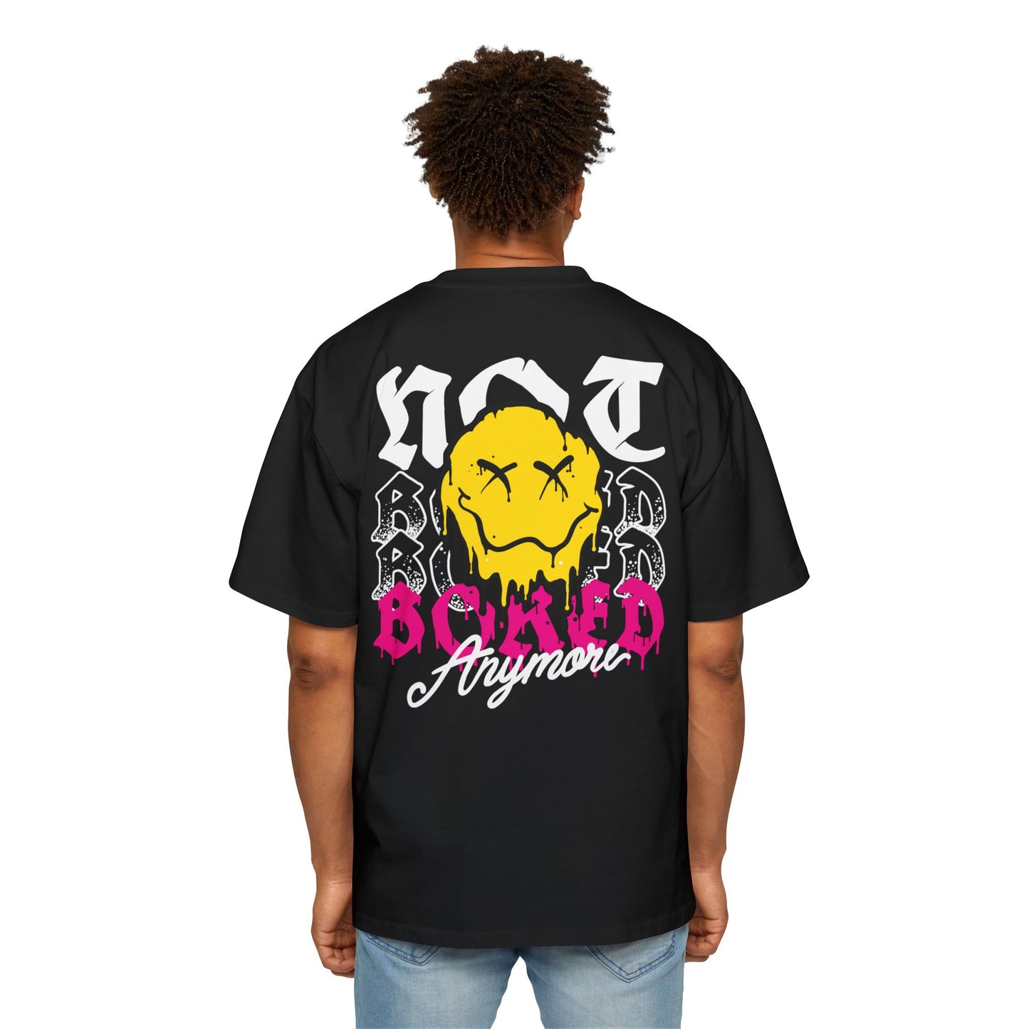 Dripping Smiley "Not Broken Anymore" Oversized Tee