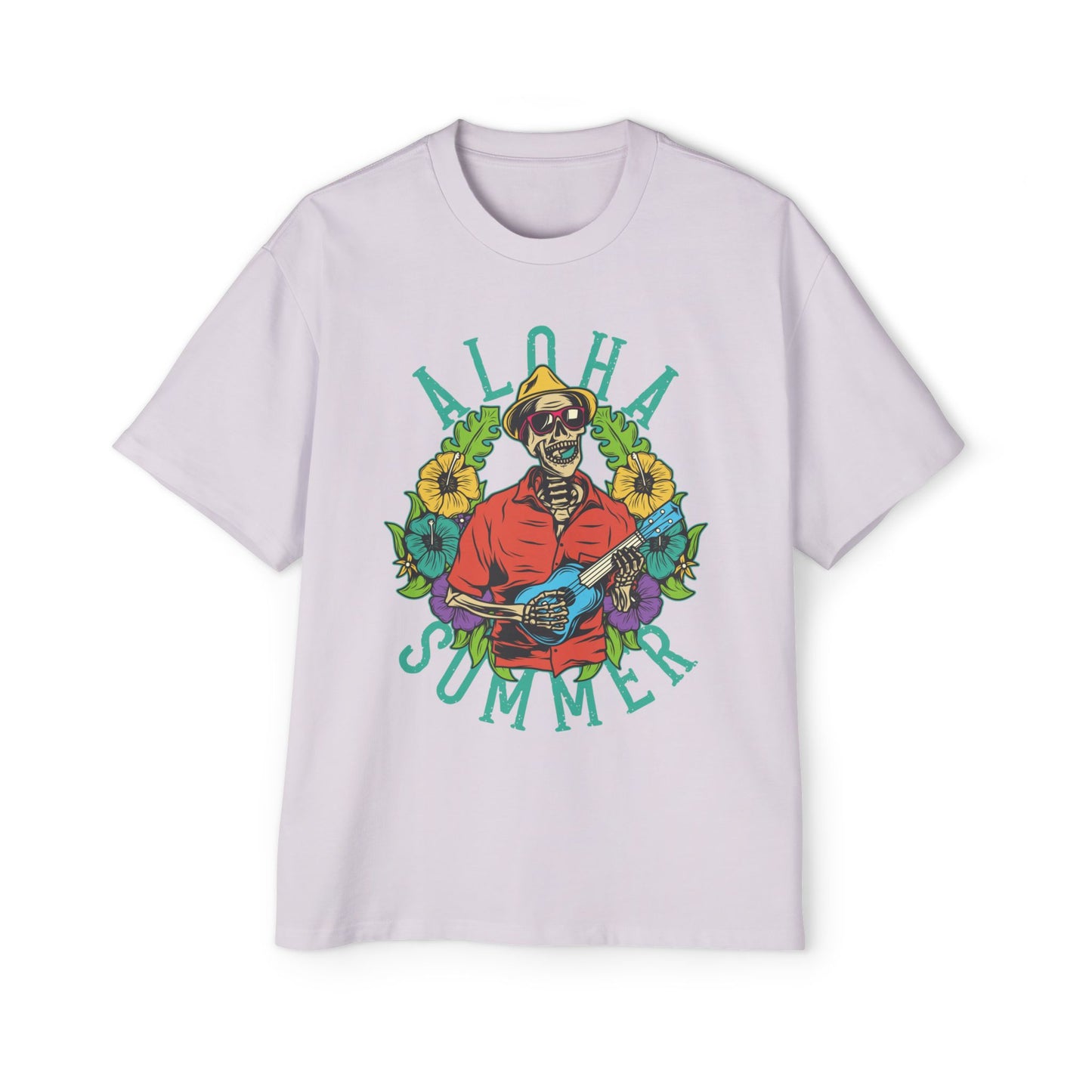 Aloha Summer Skull Ukulele Tee