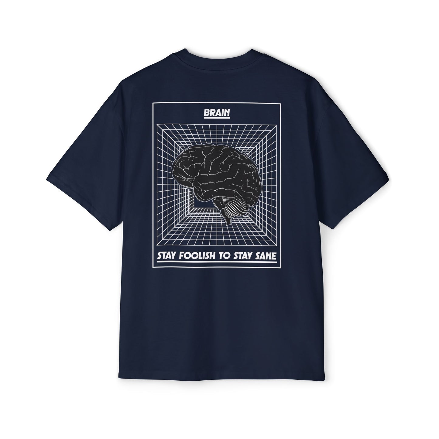 Oversized Tee — Brain Graphic