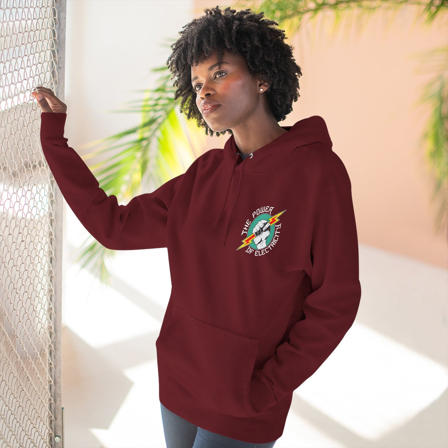 Electric Fist Retro Hoodie