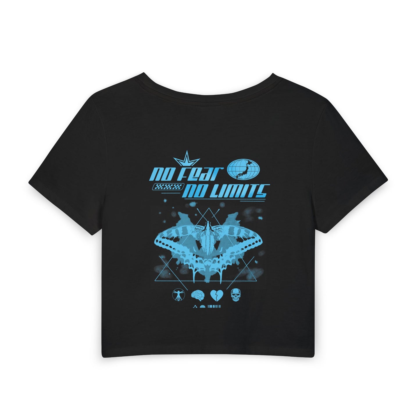 Futuristic Moth Graphic Baby Tee