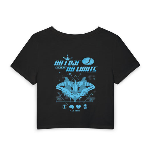 Futuristic Moth Graphic Baby Tee