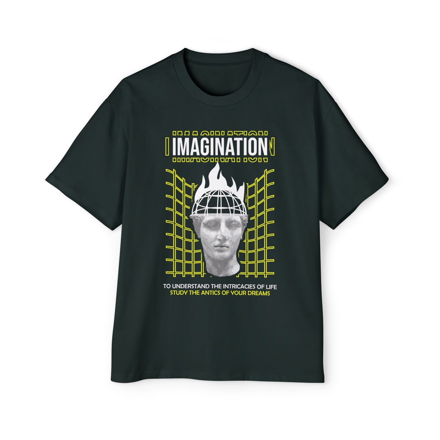 Retro Futuristic Sculpture Head T‑Shirt