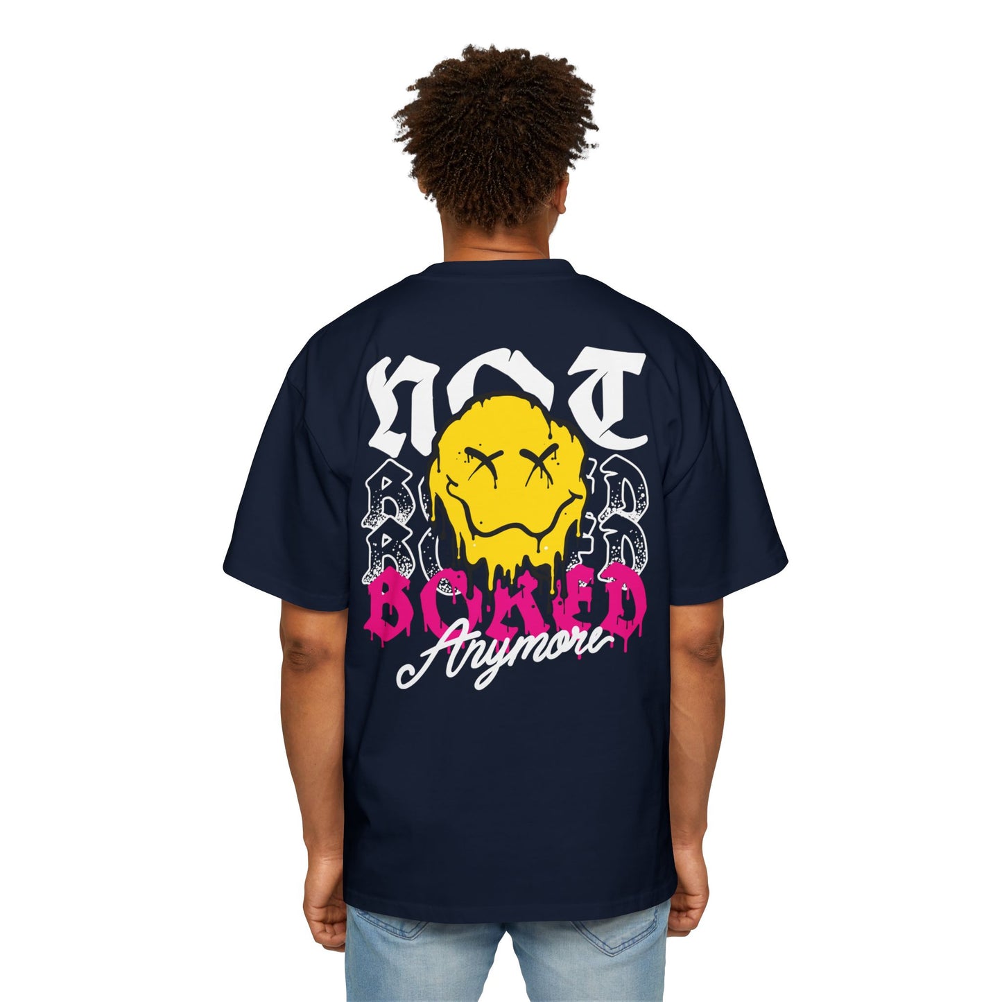 Dripping Smiley "Not Broken Anymore" Oversized Tee