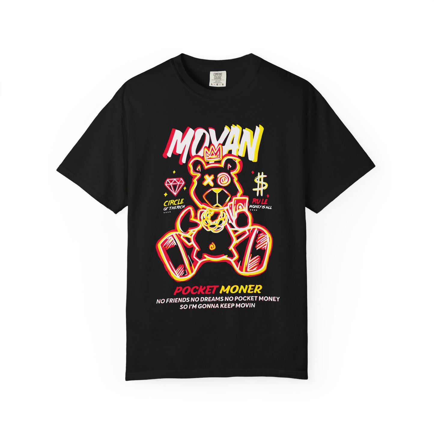 Neon Teddy Graphic T‑Shirt