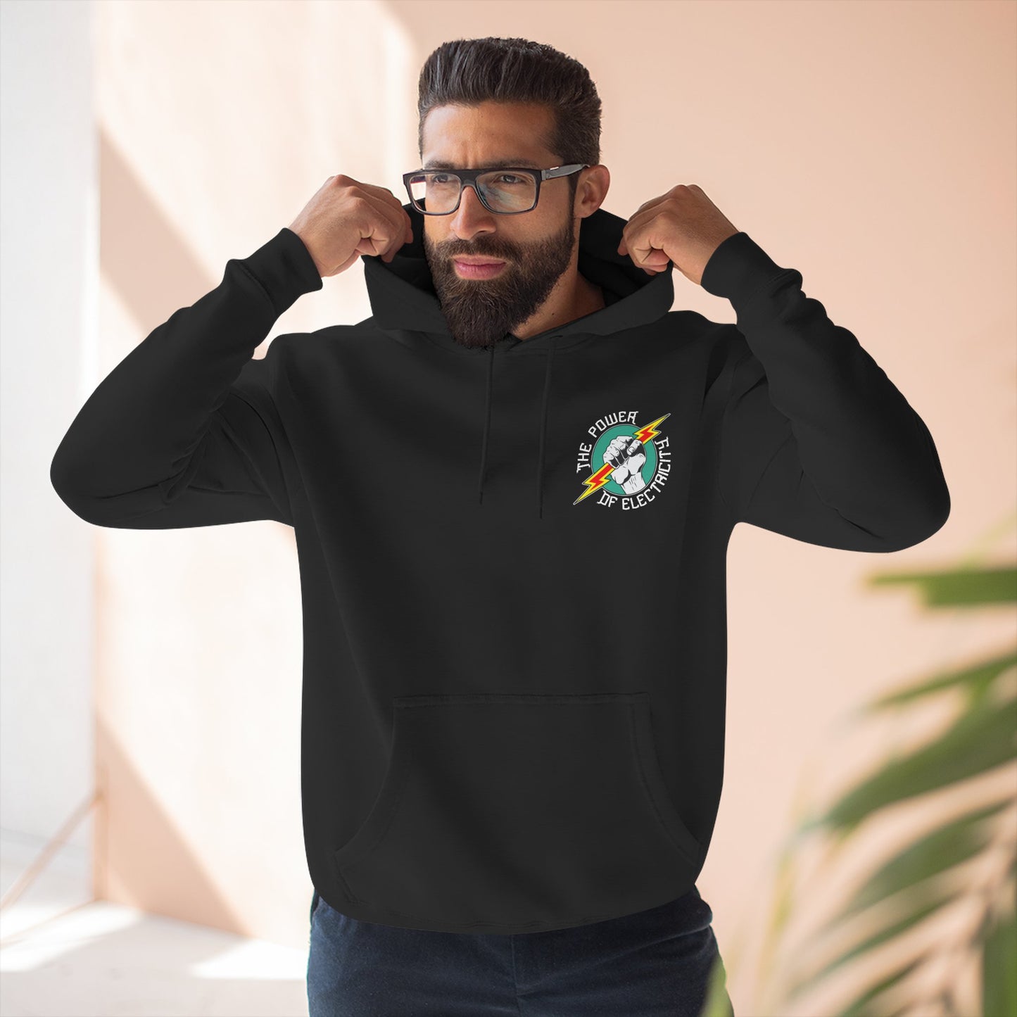 Electric Fist Retro Hoodie