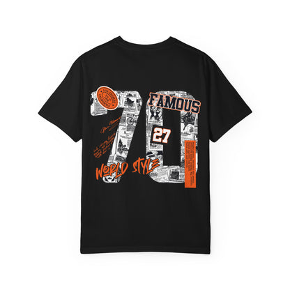 Orange Accent Collage Back Print