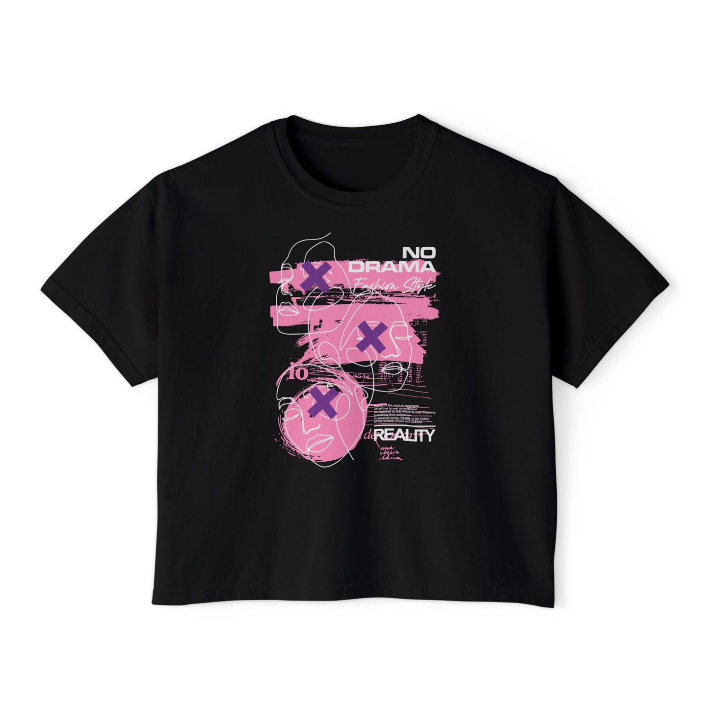 Pink Retro Graphic Boxy T-Shirt