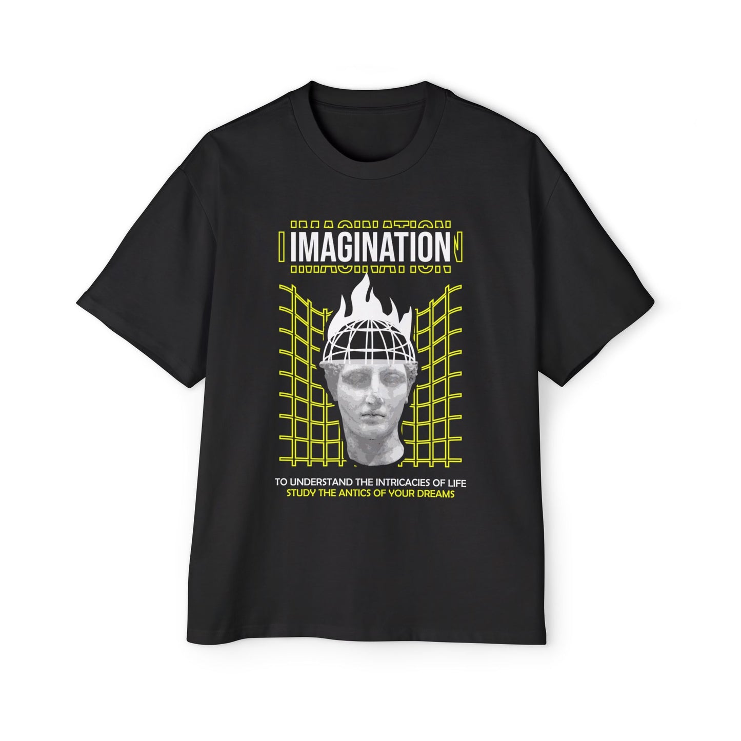 Retro Futuristic Sculpture Head T‑Shirt