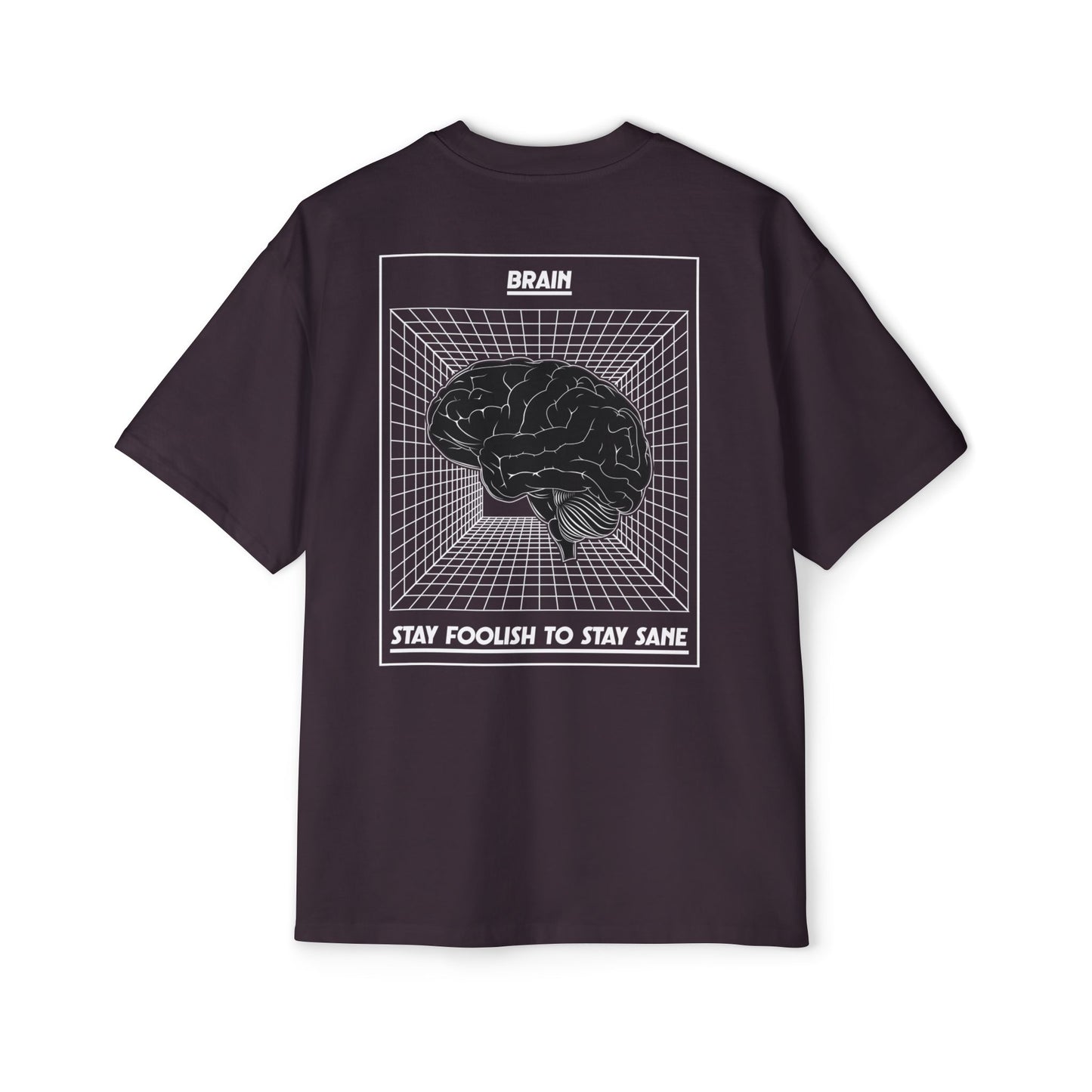 Oversized Tee — Brain Graphic