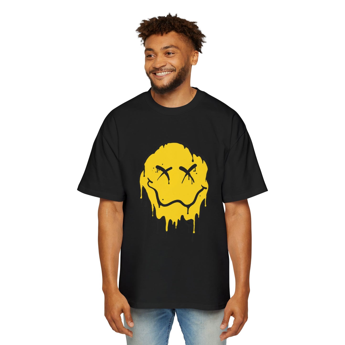 Dripping Smiley "Not Broken Anymore" Oversized Tee