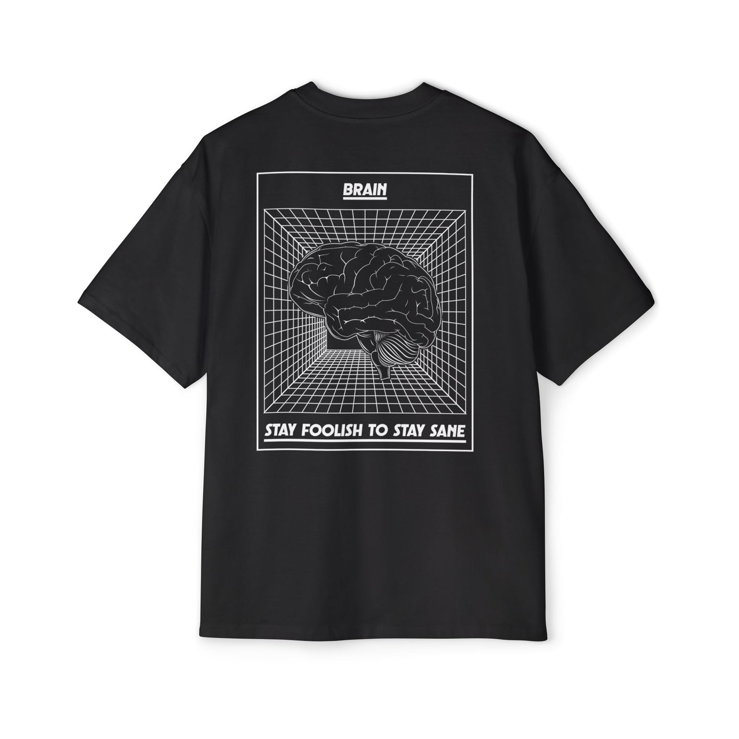 Oversized Tee — Brain Graphic