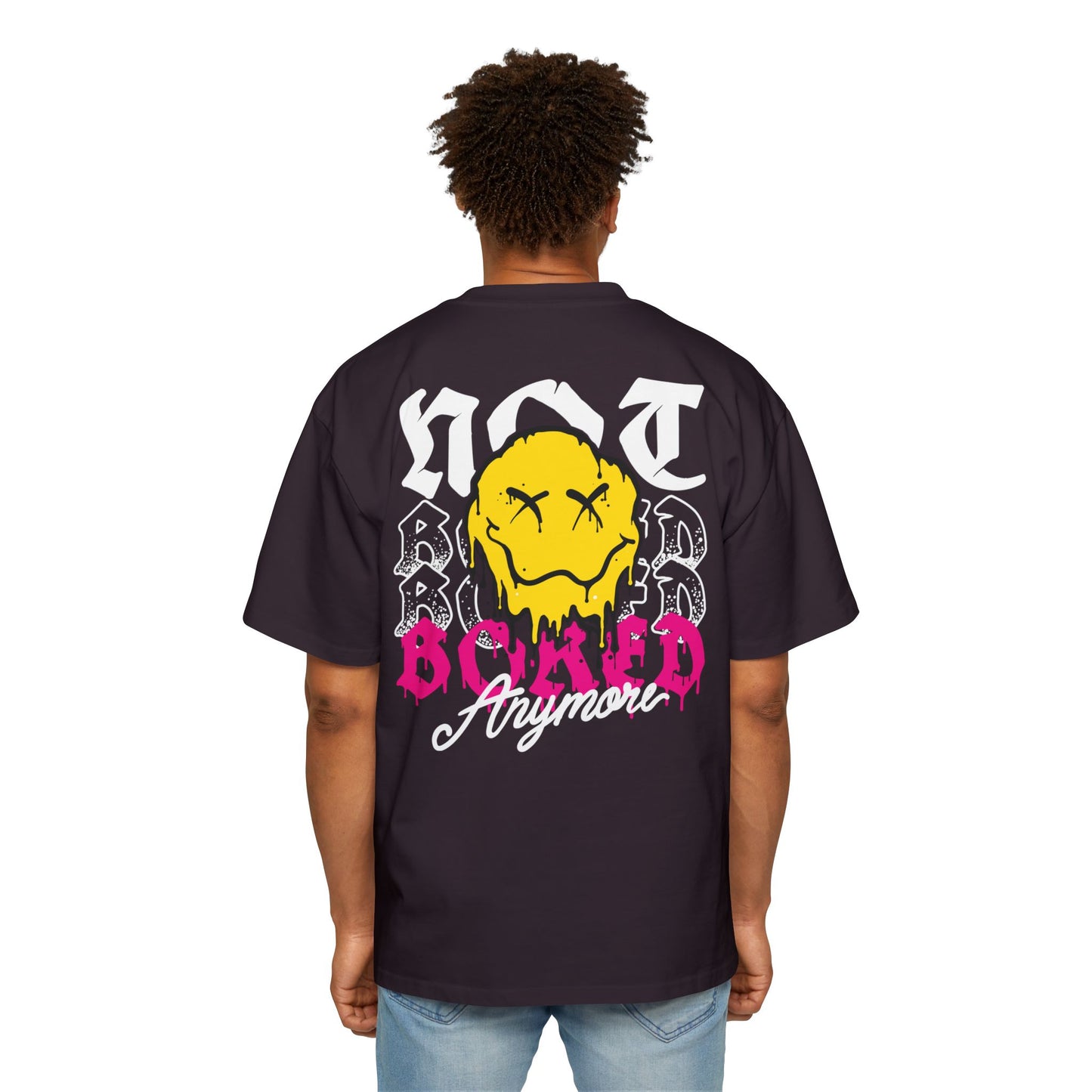 Dripping Smiley "Not Broken Anymore" Oversized Tee
