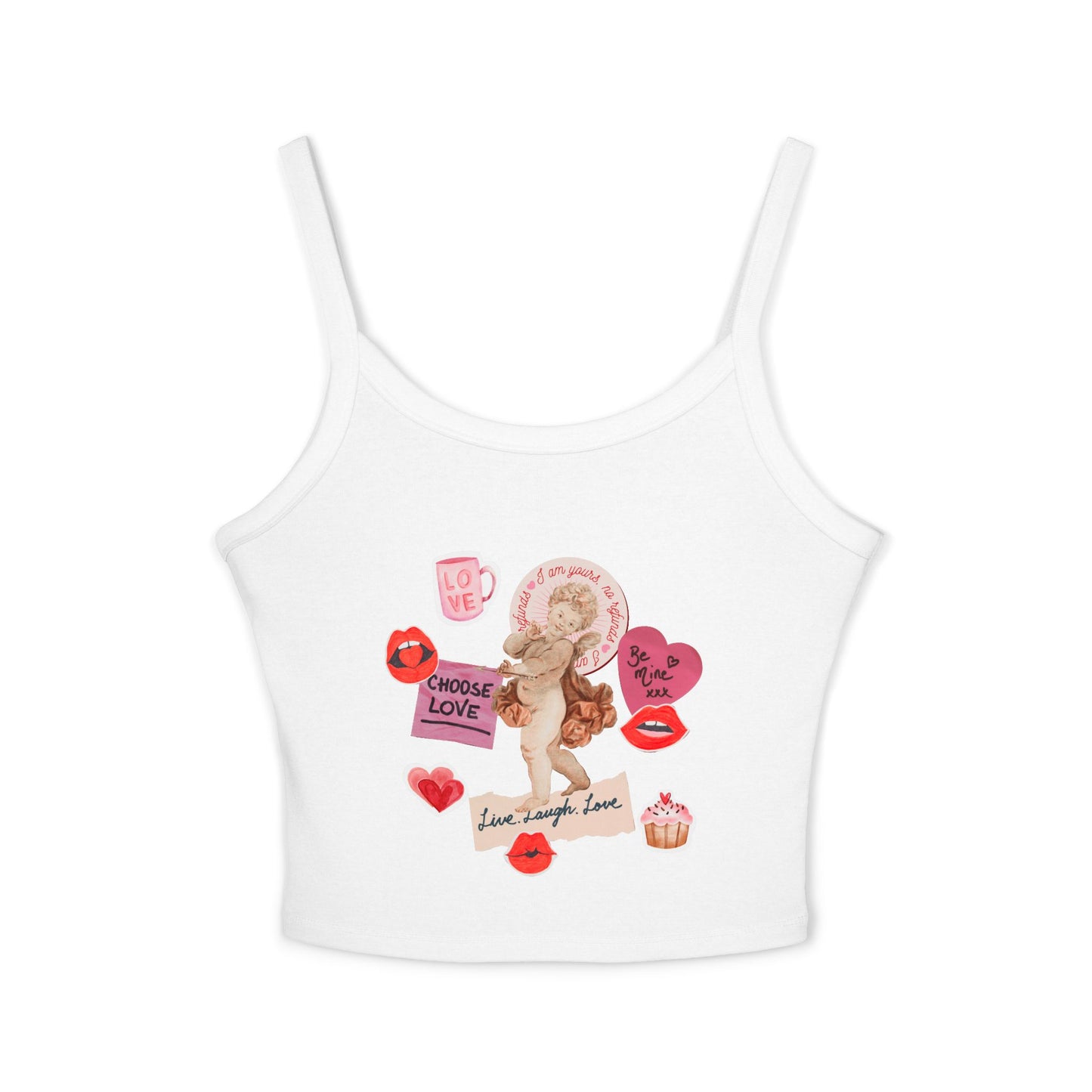 Valentine Cherub Collage Tank Top