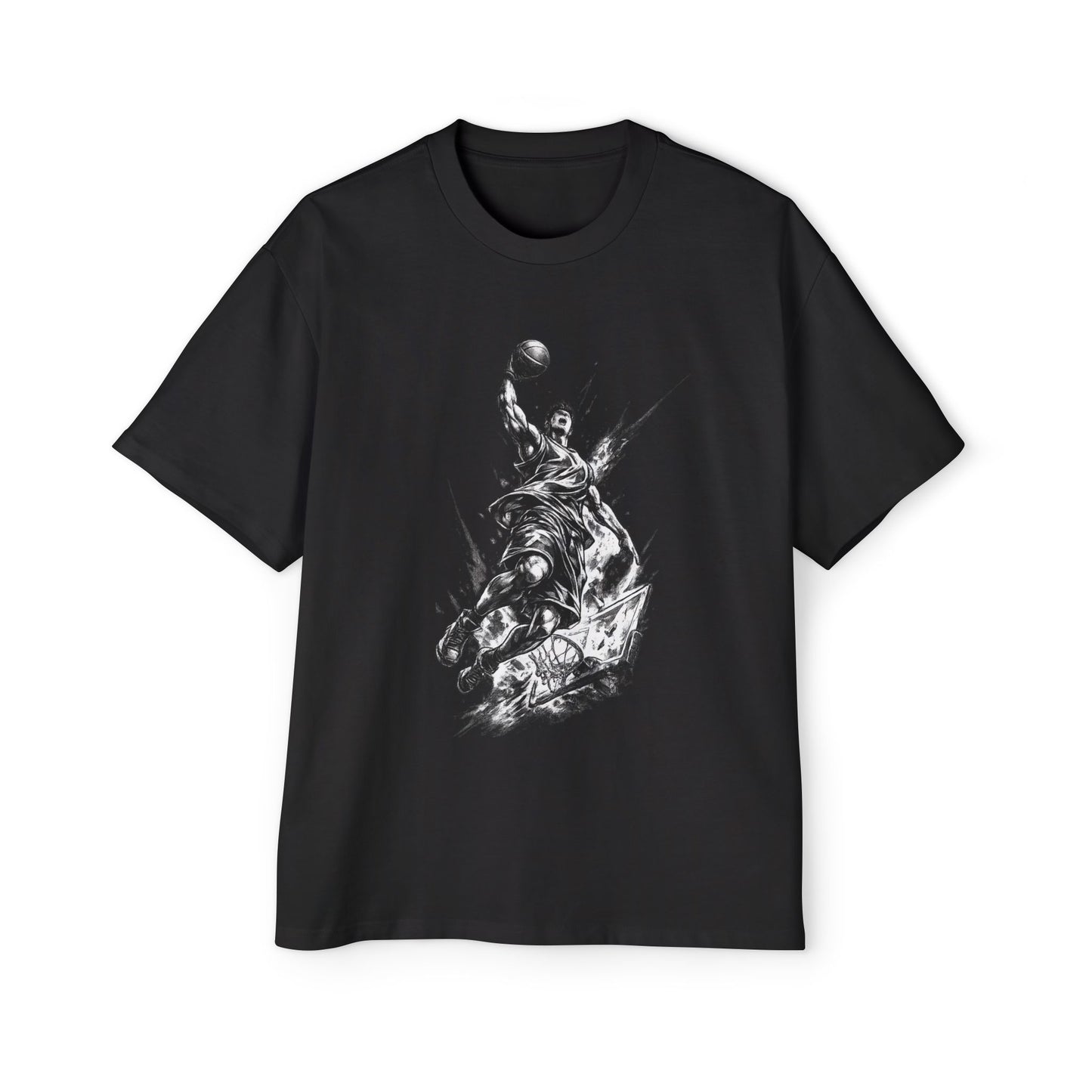 Basketball Jam Sketch Oversized Tee