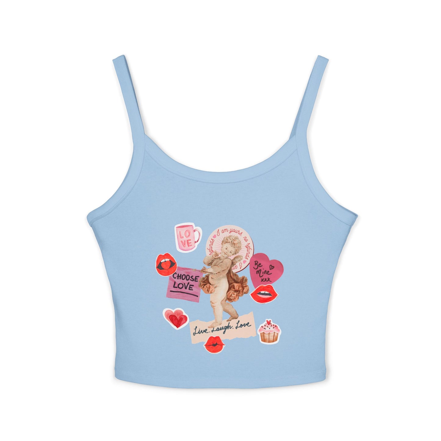 Valentine Cherub Collage Tank Top