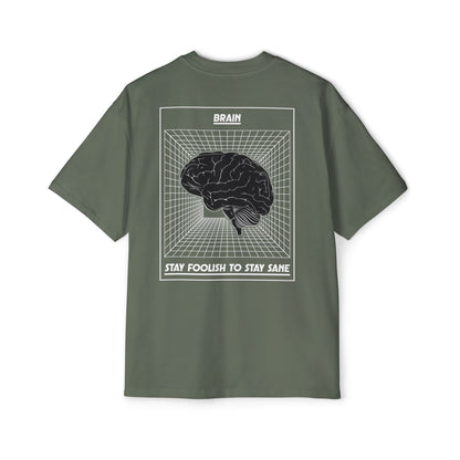 Oversized Tee — Brain Graphic