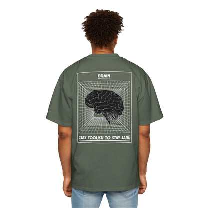 Oversized Tee — Brain Graphic