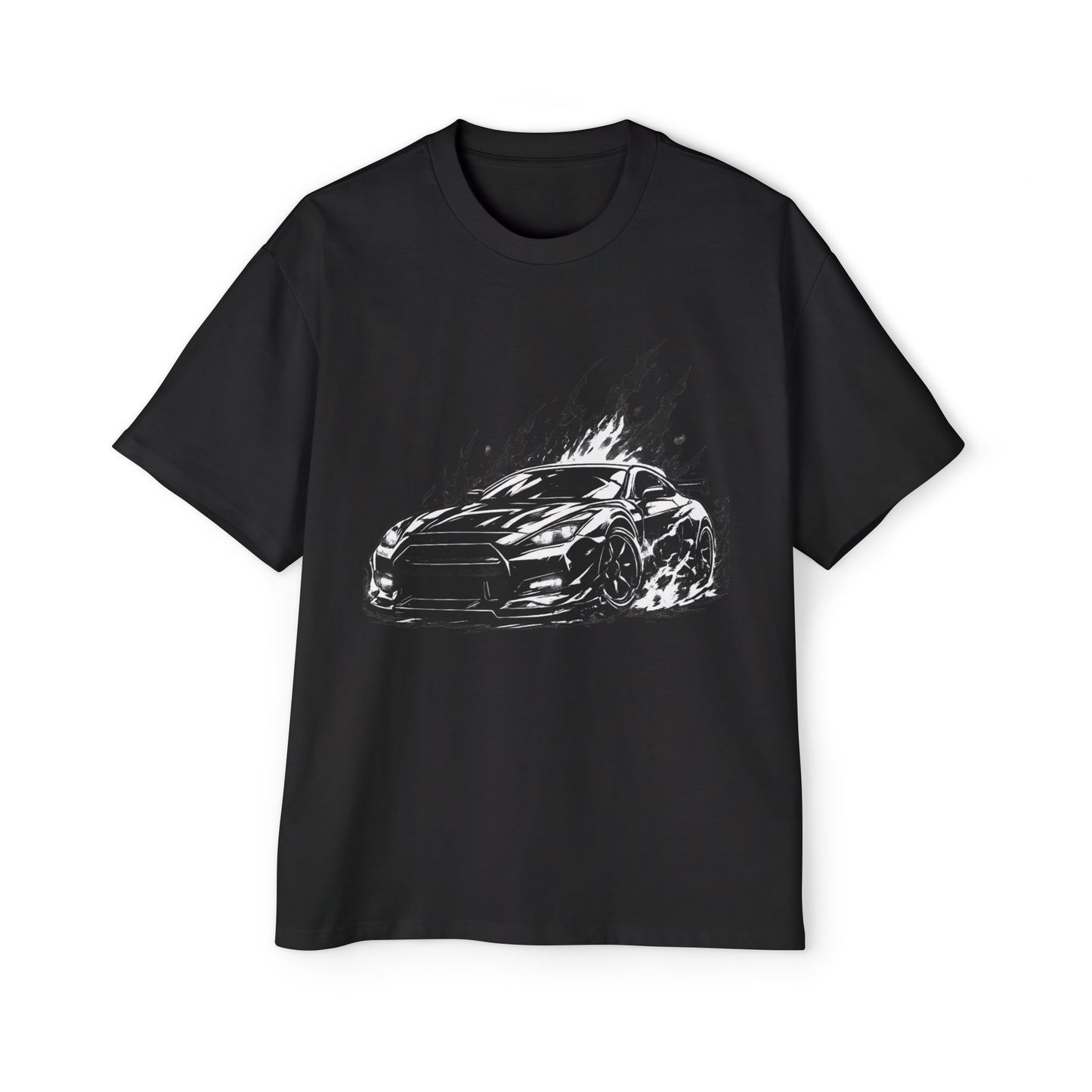 Flaming Sports Car Tee