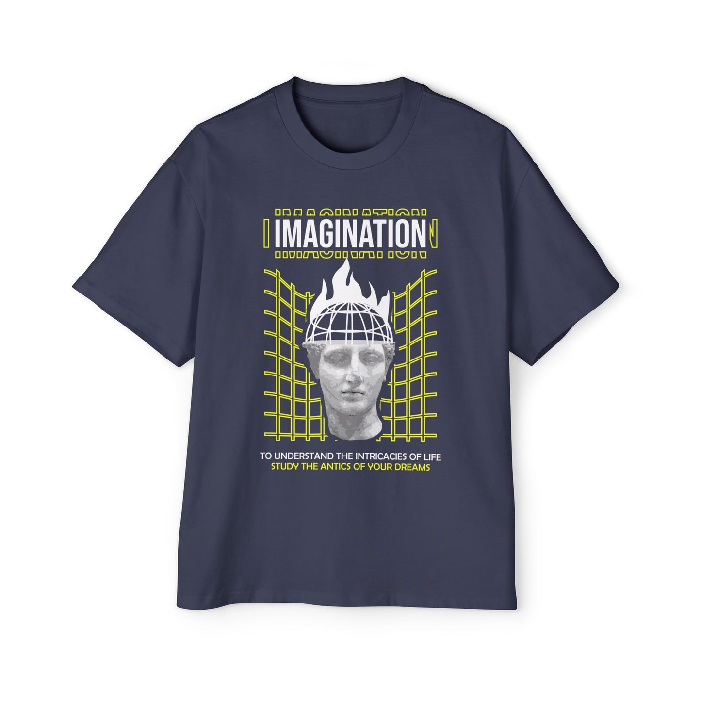 Retro Futuristic Sculpture Head T‑Shirt