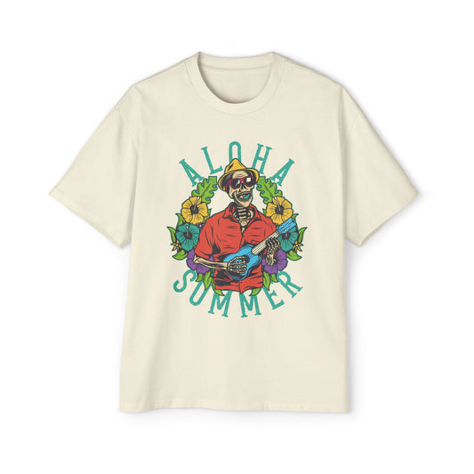 Aloha Summer Skull Ukulele Tee