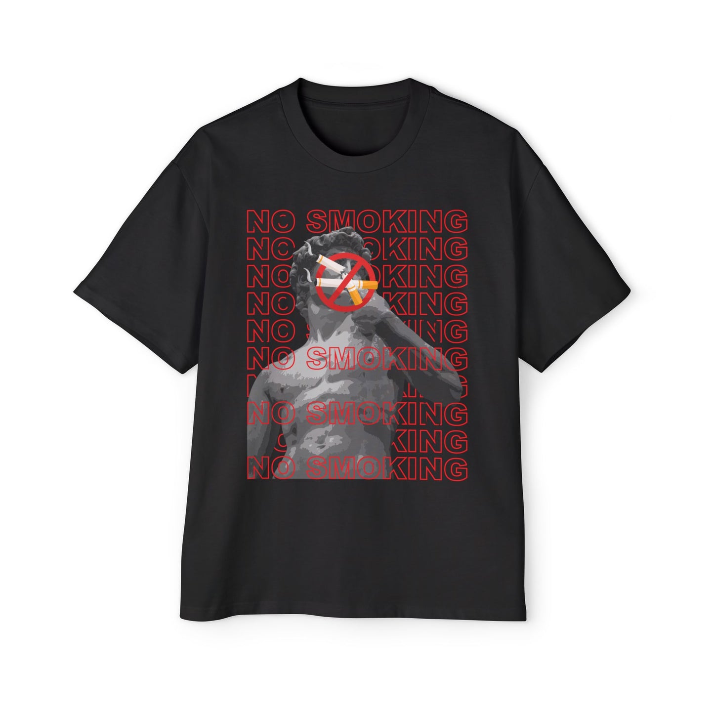 Vintage Anti-Smoking Oversized Shirt