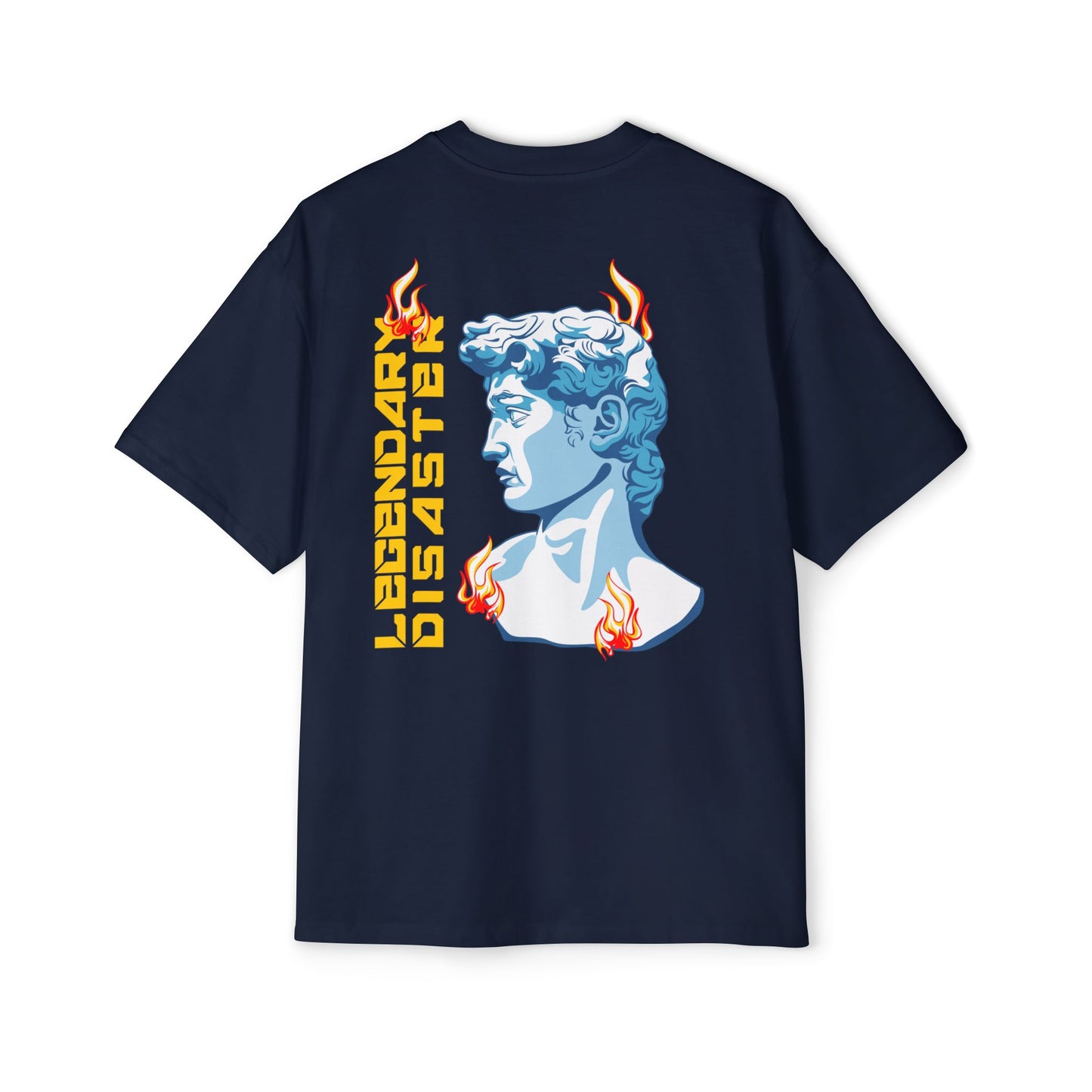 Retro Statue Graphic Men's Oversized T‑Shirt