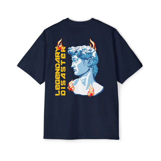 Retro Statue Graphic Men's Oversized T‑Shirt